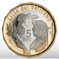 Vatican 5 euro proof 2024 - 650 years since the death of Francesco Petrarch for 62.00 € ✅