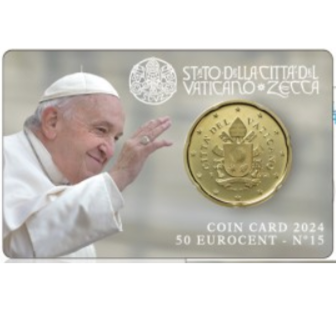 Vaticano 50 céntimos BU 2024 - №15 por 8.50 € ✅