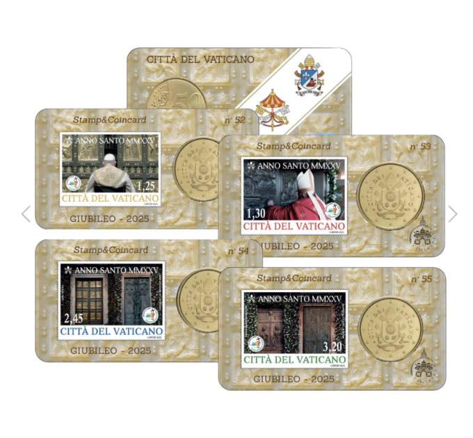 Vatican 50 cent BU + Stamp 2025 for 55.00 € ✅