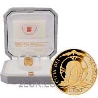 Vaticano 10 euros oro proof 2020 - Bautismo