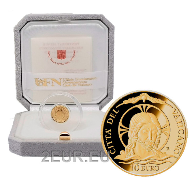 Vaticano 10 euros oro proof 2020 - Bautismo por 504.95 € ✅