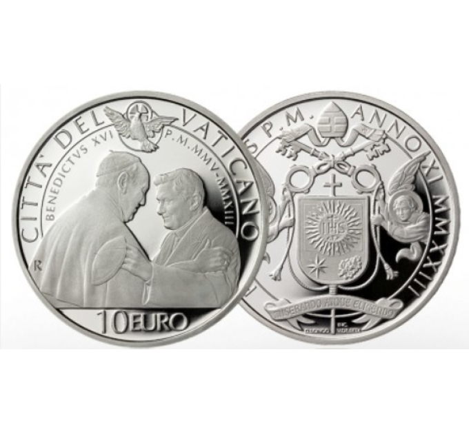 Vaticano 10 euros plata proof 2023 - BENEDICTO XVI por 115.90 € ✅