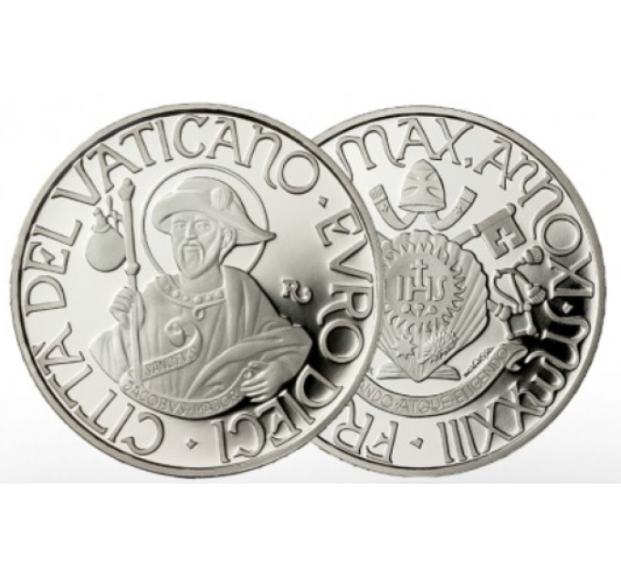 Vatican 10 euro silver proof 2023 - THE TWELVE APOSTLES: SAINT. GIACOMO MAGGIORE for 105.90 € ✅