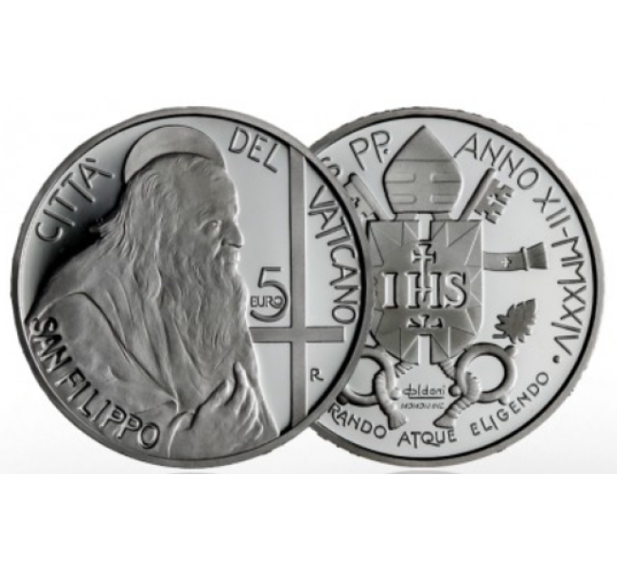 Vaticano 5 euros plata proof 2024 - S. FILIPPO por 110.90 € ✅