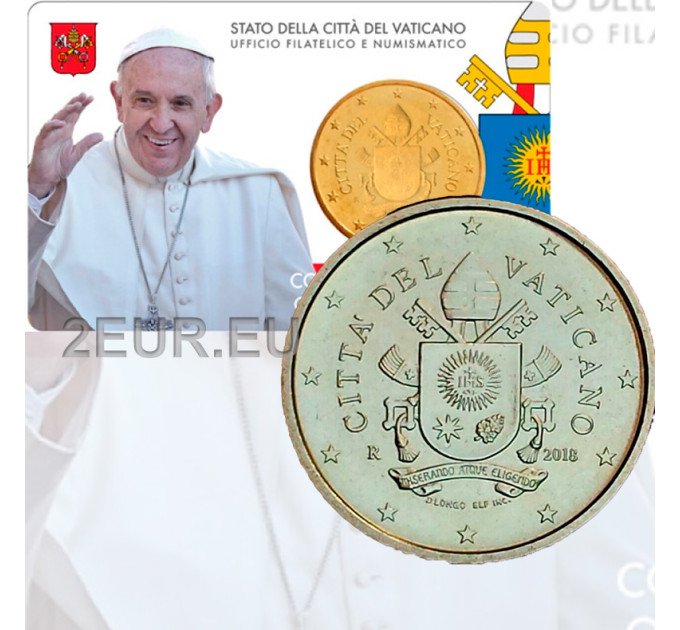 Vaticano 50 céntimos BU 2018 - №9 por 8.50 € ✅