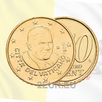 Vaticano 50 céntimos UNC 2010