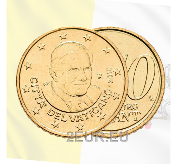 Vaticano 50 céntimos UNC 2010 por 5.50 € ✅