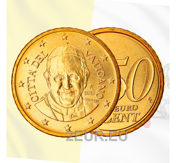 Vatican 50 cent UNC 2015 for 5.00 € ✅