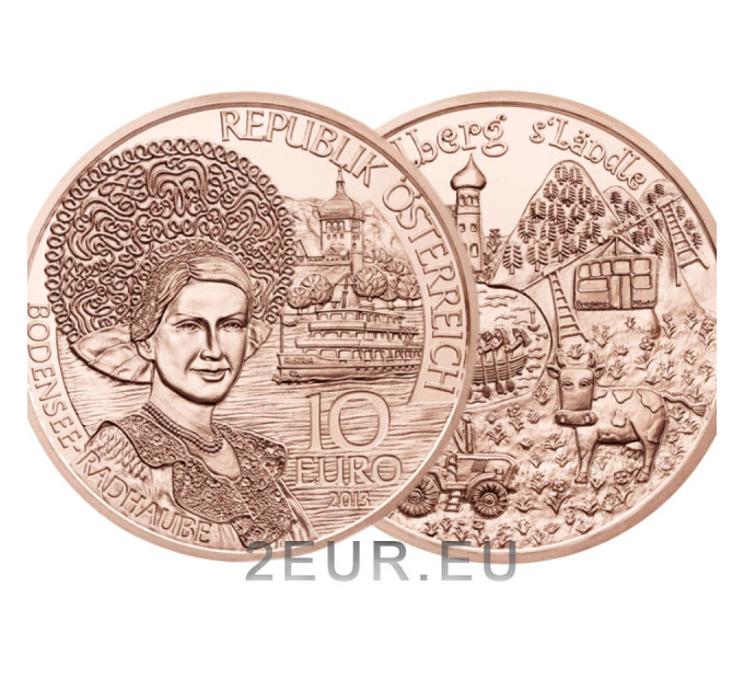 Austria 10 euro coin 2013 - Forarlberg for 19.95 € ✅