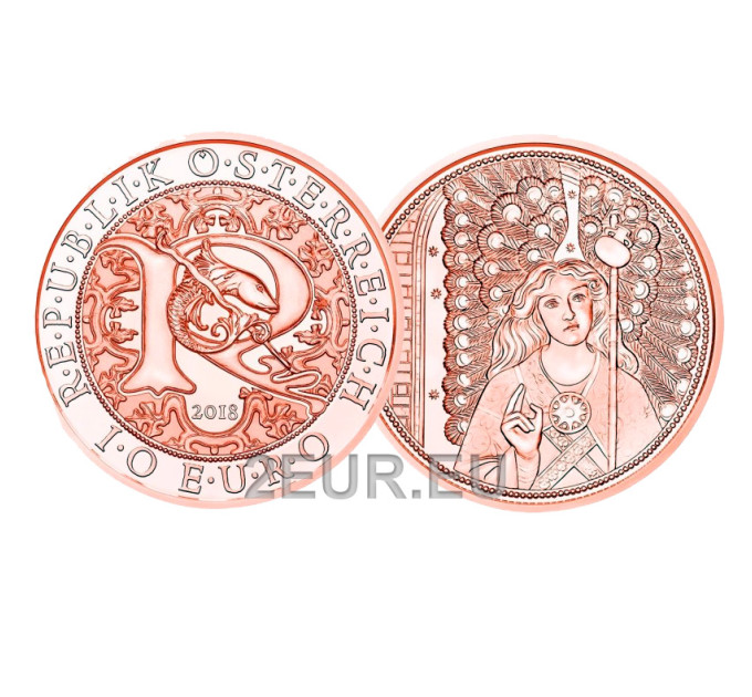 Austria 10 euro coin 2018 - Rafael - healing angel for 13.50 € ✅