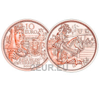 Austria 10 euro coin 2019 - Chivalry Austria 10 euro coin 2019 - Chivalry