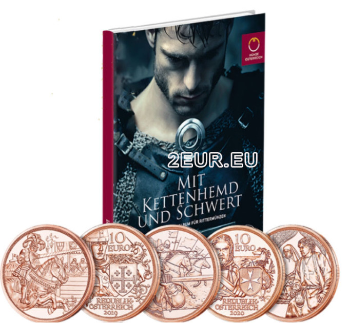 Album for 10 euro coins Austria - Chivalry for 65.00 € ✅