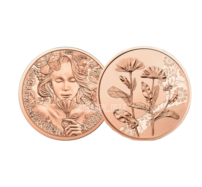 Austria 10 euro coin 2022-2 - Marigold for 13.50 € ✅