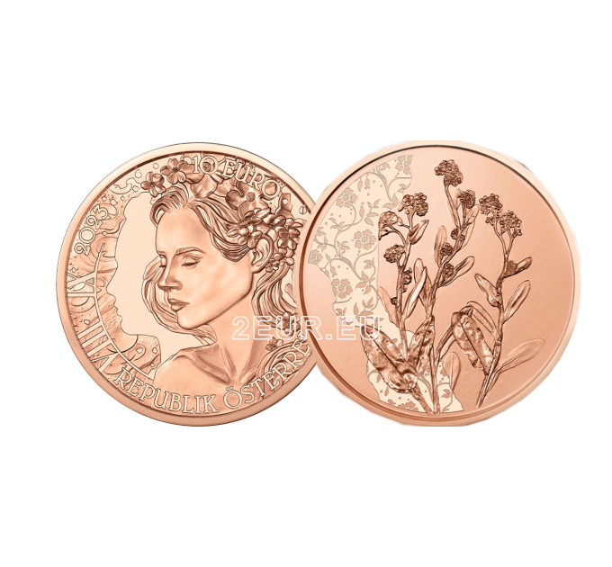 Austria 10 euros de Moneda 2023 - La nomeolvides por 13.50 € ✅