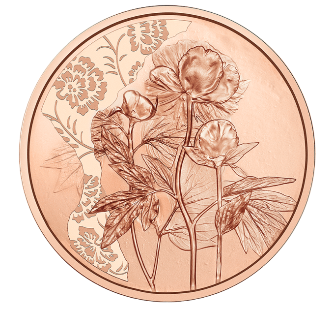 Austria 10 euro coin 2024 - Peony for 13.50 € ✅