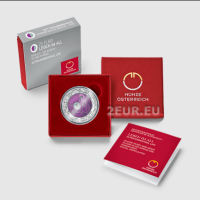 Austria 25 euros Moneda de niobio de plata 2022 - VIDA EXTRATERRESTRE