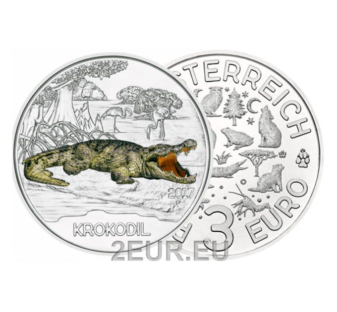 Austria 3 euros 2017-2 - Cocodrilo por 45.00 € ✅