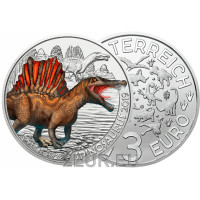 Austria 3 euros moneda 2019 - Espinosaurio