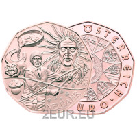 Moneda de 5 euros de Austria 2014 - Año nuevo