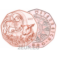 Moneda de 5 euros de Austria 2017 - Cordero de Pascua