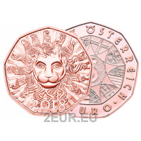 Moneda 5 euros Austria 2018 - El león