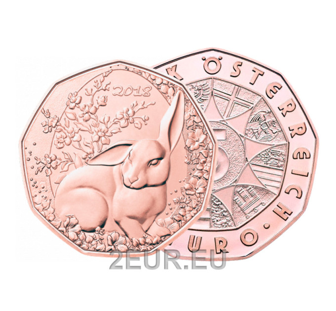 Moneda 5 euros Austria 2018 - Conejito de Pascua por 8.00 € ✅