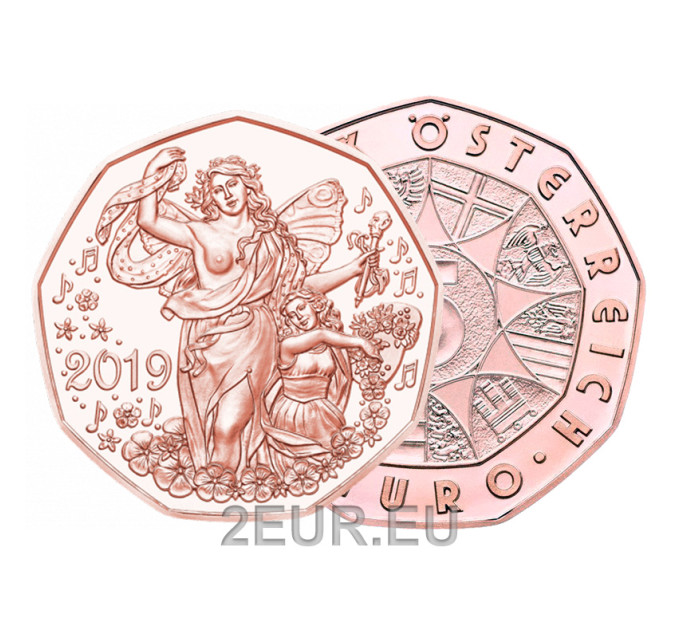Moneda 5 euros Austria 2019 - Alegría de vivir por 8.00 € ✅