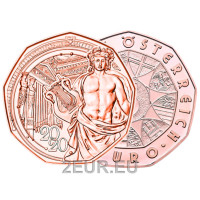 Moneda de 5 euros de Austria 2020 - 150 años de asociación musical
