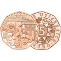 Austria 5 euros de Moneda 2022 - DEMOCRACIA por 7.50 € ✅