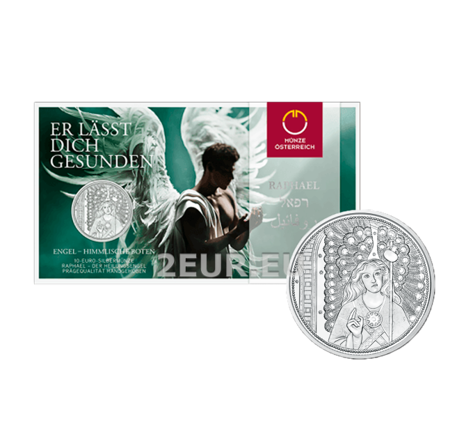 Austria 10 euros Moneda de plata 2018 - Rafael - El ángel sanador por 49.00 € ✅