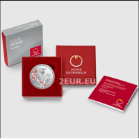 Austria 10 euros  Moneda de plata Proof 2021 - LA ROSA