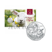 Austria 5 euros Moneda de plata 2017 - Cordero de Pascua