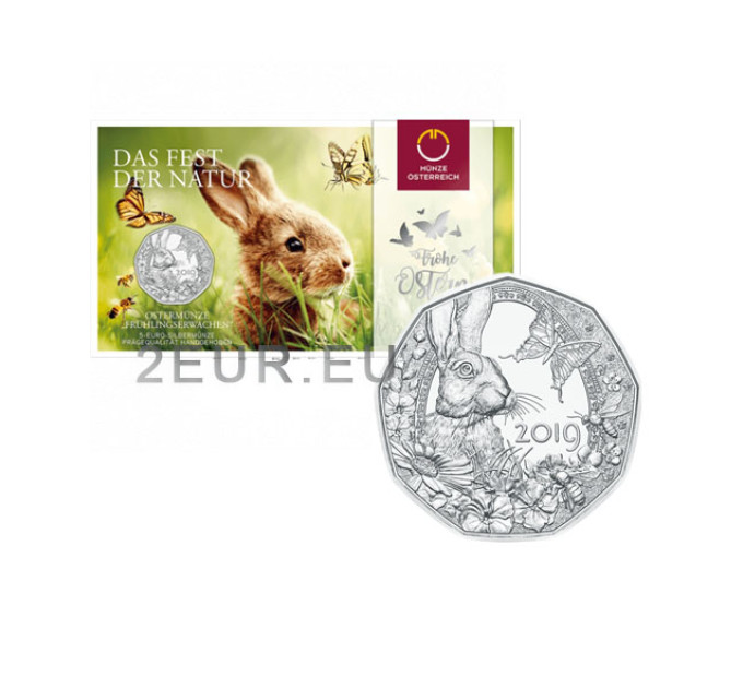 Austria 5 euros Moneda de plata 2019 - Despertar la primavera por 26.50 € ✅