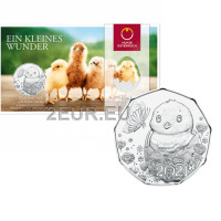 Austria 5 euro Silver coin 2021 - EASTER CHICKEN