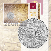 Austria 5 euros Moneda de platade 2024 - 365 + 1 DÍA DE FELICIDAD