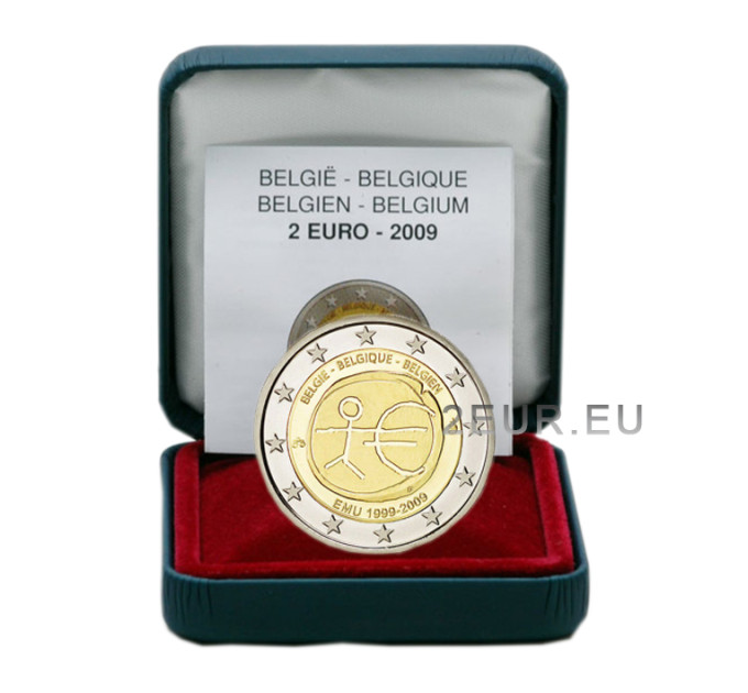 Bélgica 2 euros proof 2009 - UEM por 49.50 € ✅