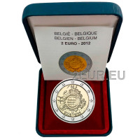 Bélgica 2 euros proof 2012 - 10 años de euro