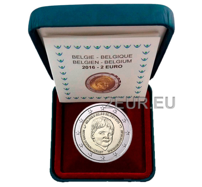 Bélgica 2 euros proof 2016 - Child focus por 20.00 € ✅