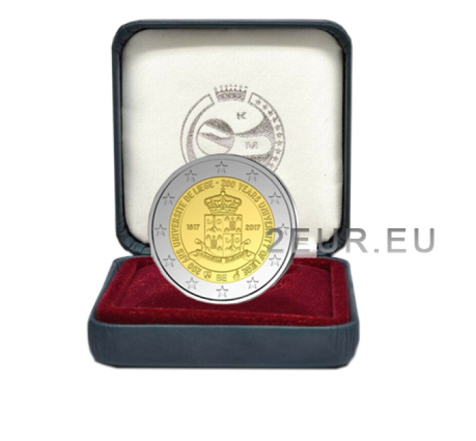 Bélgica 2 euros proof 2017 - 200 años Universidad de Lieja por 48.50 € ✅