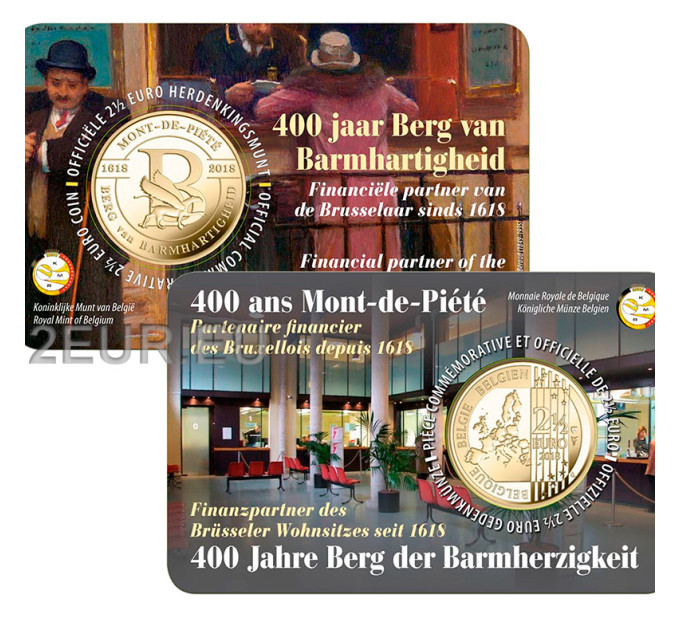 Bélgica 2,5 euros BU 2018 - 400 años de Berg van Barmhartigheid - NL por 15.50 € ✅