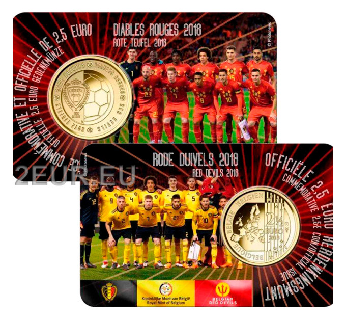 Bélgica 2,5 euro BU 2018 - Diablo rojo - FR por 13.50 € ✅