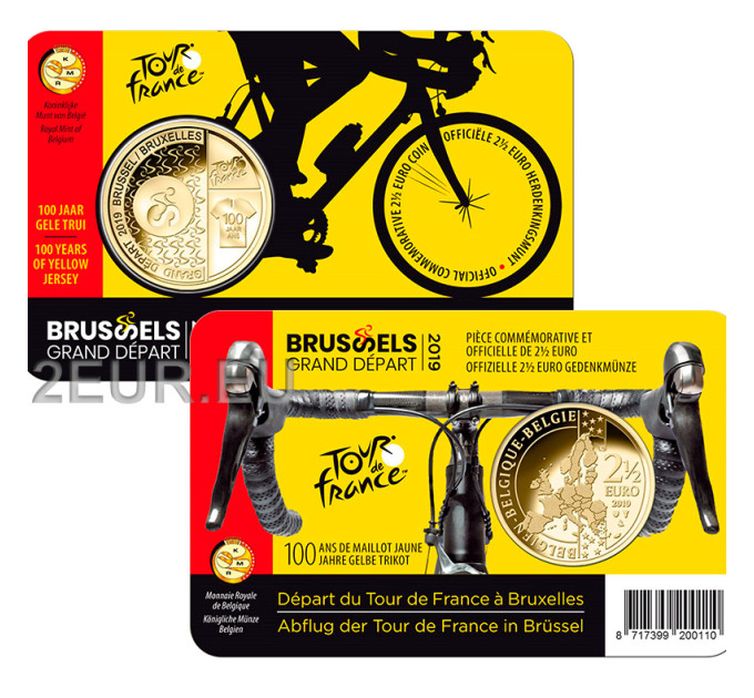 Belgium 2,5 euro BU 2019 - Grand dapart brussels - NL for 11.00 € ✅