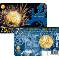 Belgium 2,5 euro BU 2020 - 75 years of peace and freedom in europe - FR