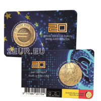 Bélgica 2,5 euros BU 2022 - 20 años de monedas de euro - FR