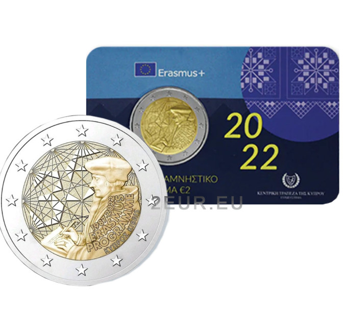 Chipre 2 euros BU 2022 - 35 Años del Erasmus por 17.00 € ✅