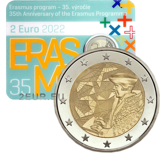Eslovaquia 2 euros BU 2022 - 35 Años del Erasmus por 39.00 € ✅