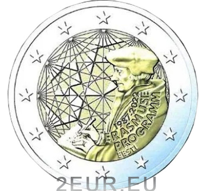 Estonia 2 euro UNC 2022 - 35 Años del Erasmus por 4.50 € ✅