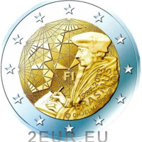 Finlandia 2 euros UNC 2022 - 35 Años del Erasmus