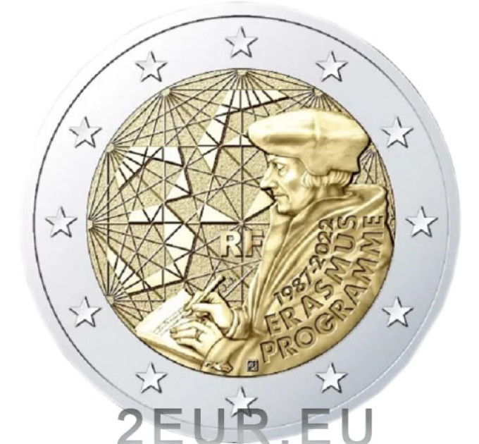 Francia 2 euros UNC 2022 - 35 Años del Programa Erasmus por 4.00 € ✅