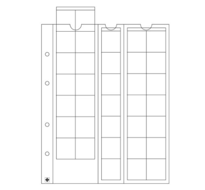 SHEET FOR 2 EURO COINS - OPTIMA (LEUCHTTURM) - 35 COINS for 1.50 € ✅